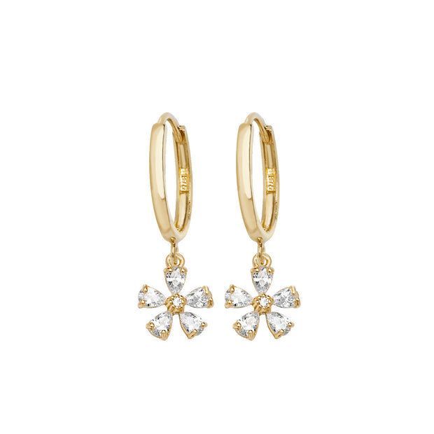 9K Yellow Gold Drop Earrings | Charmé