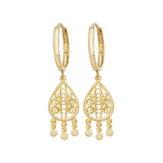 9K Yellow Gold Drop Earrings | Charmé