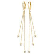 9K Yellow Gold Drop Earrings