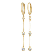 9K Yellow Gold Drop Earrings | Charmé