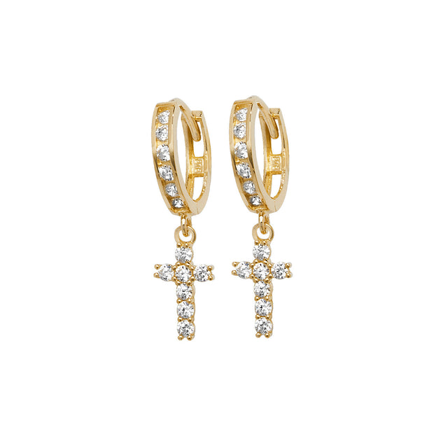 9K Yellow Gold Drop Earrings | Charmé
