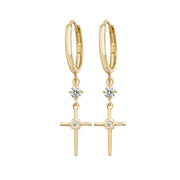 9K Yellow Gold Drop Earrings | Charmé