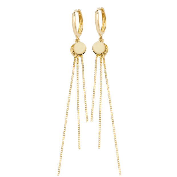 9K Yellow Gold Drop Earrings | Charm√©