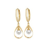 9K Yellow Gold Drop Earrings | Charmé