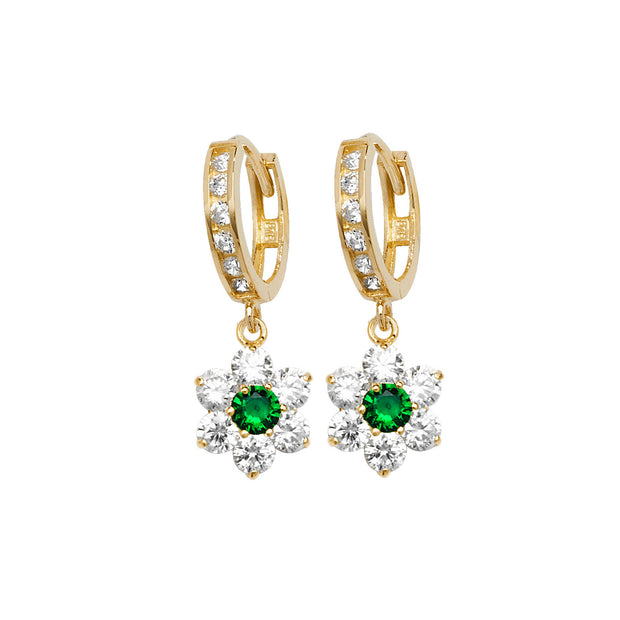 9K Yellow Gold Drop Earrings | Charmé