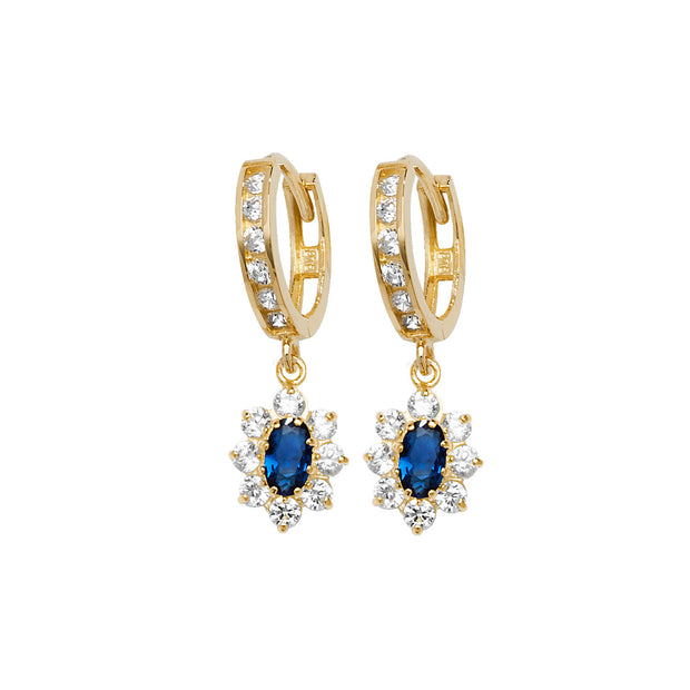 9K Yellow Gold Drop Earrings | Charmé