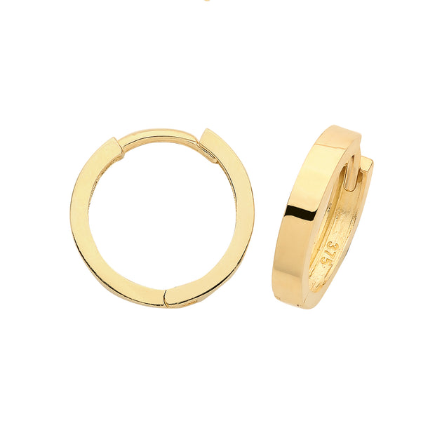 9K Yellow Gold Hinged Earrings | Charmé