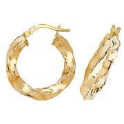 Hoop Earrings in 9K Gold