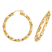 Hoop Earrings in 9K Gold