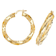 Hoop Earrings in 9K Gold