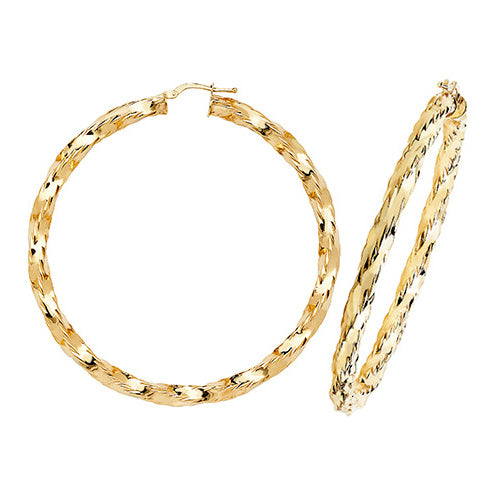 Hoop Earrings in 9K Gold