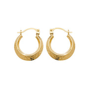 Creole Earrings in 9K Gold