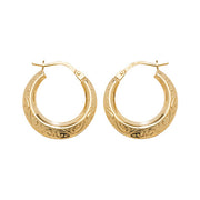 Creole Earrings in 9K Gold