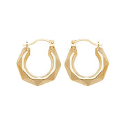 Creole Earrings in 9K Gold