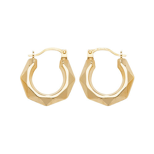 Creole Earrings in 9K Gold