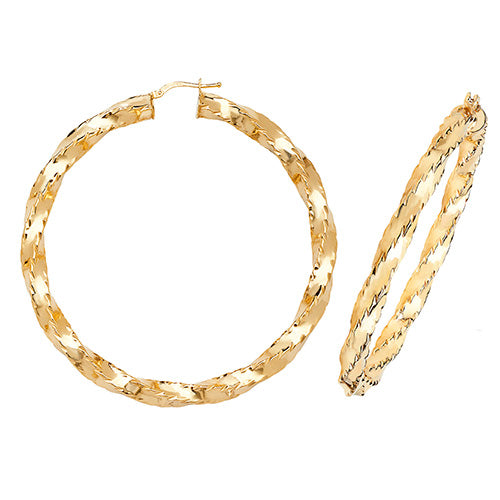 Hoop Earrings in 9K Gold