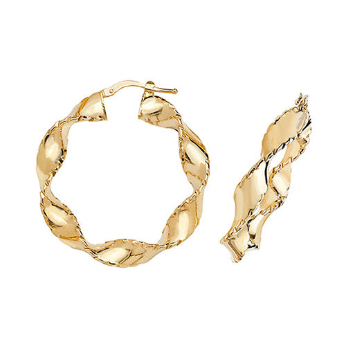 Hoop Earrings in 9K Gold