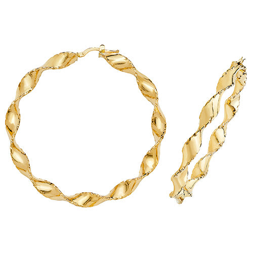 Hoop Earrings in 9K Gold