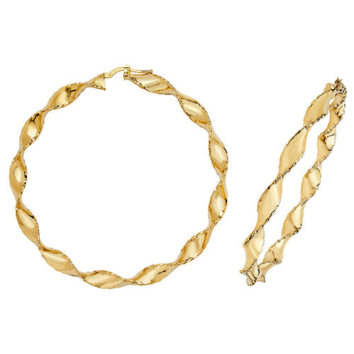 Hoop Earrings in 9K Gold