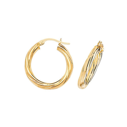 Hoop Earrings in 9K Gold