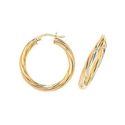 Hoop Earrings in 9K Gold