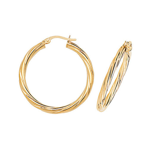 Hoop Earrings in 9K Gold