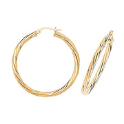 Hoop Earrings in 9K Gold