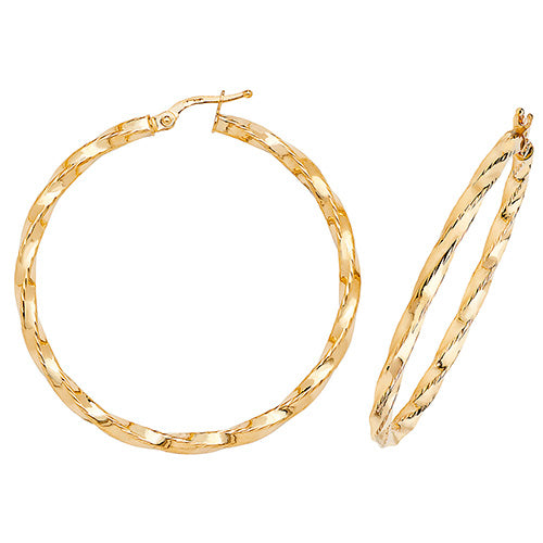 Hoop Earrings in 9K Gold