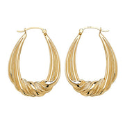 9K Yellow Gold Creole Earrings