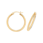 Hoop Earrings in 9K Gold
