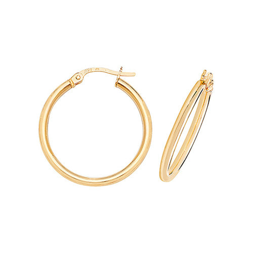 Hoop Earrings in 9K Gold
