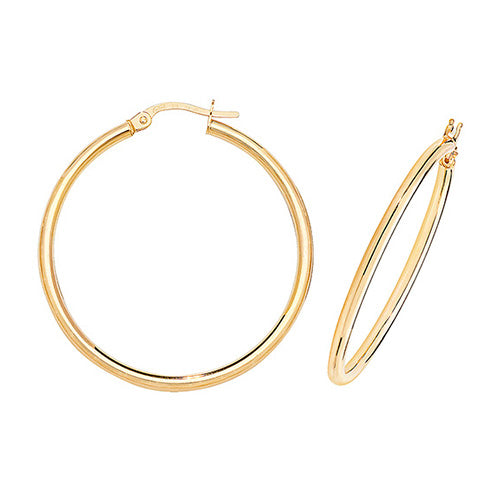 Hoop Earrings in 9K Gold
