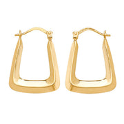 9K Yellow Gold Creole Earrings | Charmé