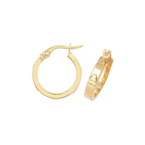 Hoop Earrings in 9K Gold