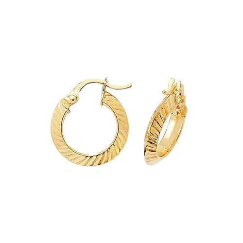 Hoop Earrings in 9K Gold