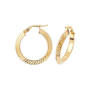 Hoop Earrings in 9K Gold