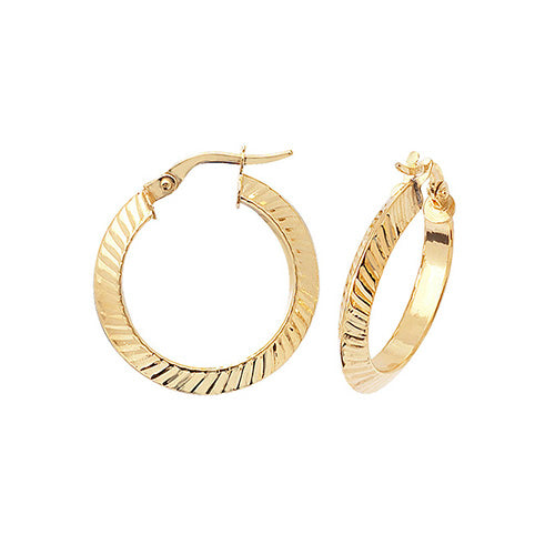 Hoop Earrings in 9K Gold