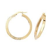 Hoop Earrings in 9K Gold