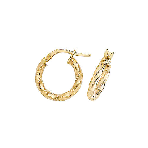 Hoop Earrings in 9K Gold