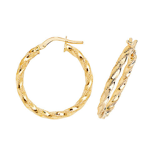 Hoop Earrings in 9K Gold