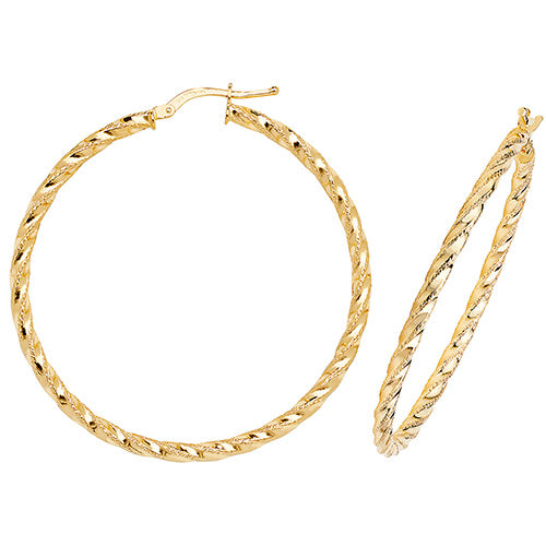 Hoop Earrings in 9K Gold