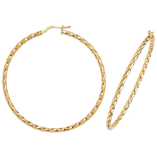 Hoop Earrings in 9K Gold