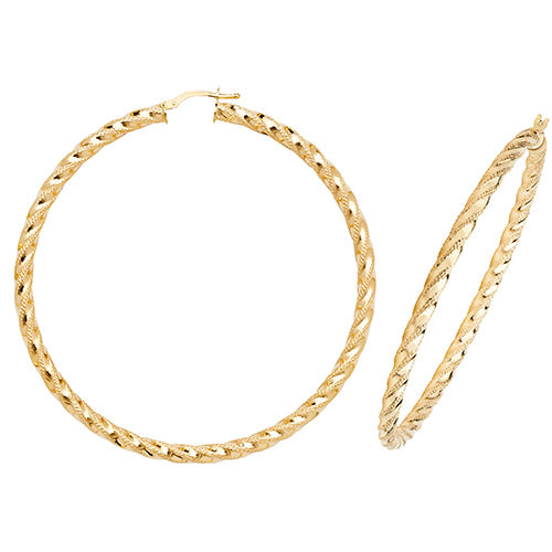Hoop Earrings in 9K Gold