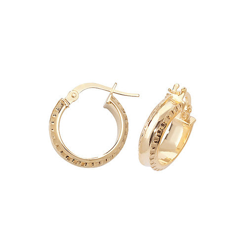 Hoop Earrings in 9K Gold