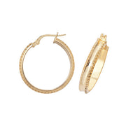 Hoop Earrings in 9K Gold