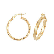 Hoop Earrings in 9K Gold