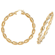 Hoop Earrings in 9K Gold