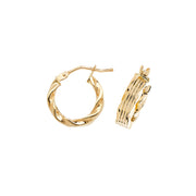 Hoop Earrings in 9K Gold