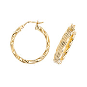 Hoop Earrings in 9K Gold