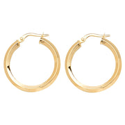 Hoop Earrings in 9K Gold